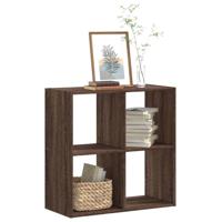 Boekenkast 68,5x32x68,5 cm bewerkt hout bruin eikenkleur