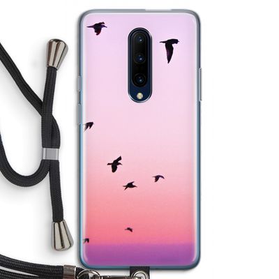 Fly away: OnePlus 7 Pro Transparant Hoesje met koord