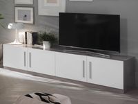 Tv-meubel GRENADE 4 deuren hoogglans marmer/hoogglans wit - thumbnail
