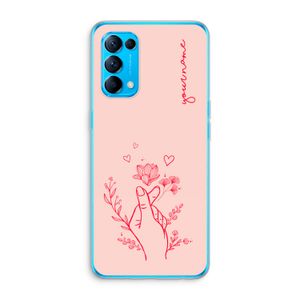 Giving Flowers: Oppo Find X3 Lite Transparant Hoesje