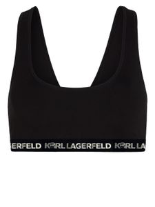 Karl Lagerfeld brassière de sport Ikon à dos nageur - Noir