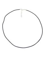 Ruben Robijn Halsketting waskoord met verlengketting zwart 1 Stuks