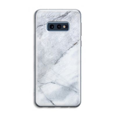 Witte marmer: Samsung Galaxy S10e Transparant Hoesje