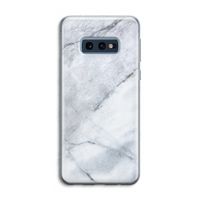 Witte marmer: Samsung Galaxy S10e Transparant Hoesje Witte marmer: Samsung Galaxy S10e Transparant Hoesje