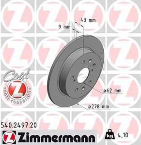 Remschijf Coat Z 540249720