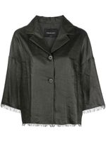 Fabiana Filippi veste boutonnée à bords francs - Gris