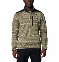 Columbia Sweater Weather™ Printed Half Zip II Fleece Heren Stone Green M