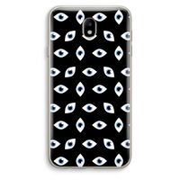 Eyes pattern: Samsung Galaxy J7 (2017) Transparant Hoesje