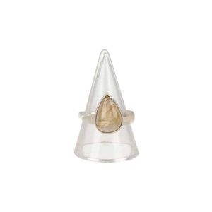 Rutielkwarts Verstelbare Ring Zilver (Model 5)