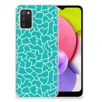 Samsung Galaxy A03S | Hoesje maken | Cracks Blue