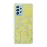 Majorelle Blue Print: Samsung Galaxy A73 Transparant Hoesje