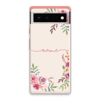 Rozen: Google Pixel 6 Transparant Hoesje