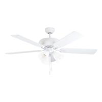 Eglo Plafondventilator lampLas Palmas E27 132cm wit - 35076