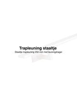Staaltje trapleuning rechthoekig 40x10mm wit Staaltje trapleuning rechthoekig 40x10mm wit
