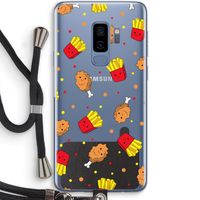 Chicken 'n Fries: Samsung Galaxy S9 Plus Transparant Hoesje met koord