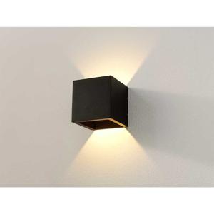 Artdelight Buitenlamp up down Cube 10cm - zwart WL CUBE ZW