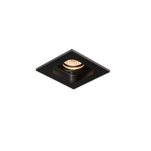 BWS Inbouwspot LED Kiana 1 10x10x9cm Vierkant Aluminium Zwart OP = OP