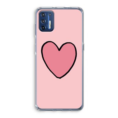 Hartje: Motorola Moto G9 Plus Transparant Hoesje