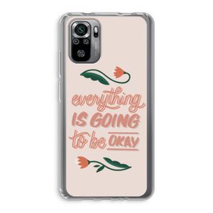 Optimistic flower girl: Xiaomi Redmi Note 10S Transparant Hoesje