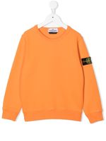 Stone Island Junior sweat à patch logo - Orange