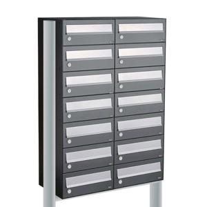 Allux Hive Set 2-Breed, 7-Hoog Op Statief Antraciet - 40030065_2x7s