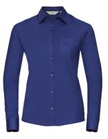 Russell Z936F Ladies` Long Sleeve Classic Pure Cotton Poplin Shirt - thumbnail