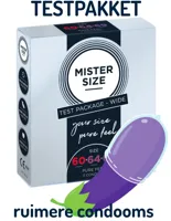 MISTER SIZE PasPakket 3 BREDERE Condooms (maten 60-64-69)