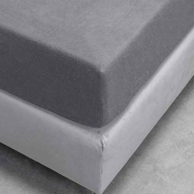 Hoeslaken Flanel Antraciet 180x210 Cm Zacht Fresh And Co - Dekbed-Discounter.nl