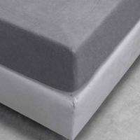 Hoeslaken Flanel Antraciet 180x210 Cm Zacht Fresh And Co - Dekbed-Discounter.nl