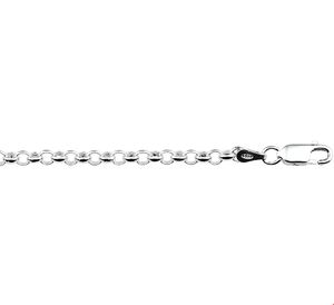 Armband Jasseronschakel zilver 3,5 mm 17 cm