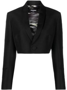 DSQUARED2 blazer à coupe crop - Noir