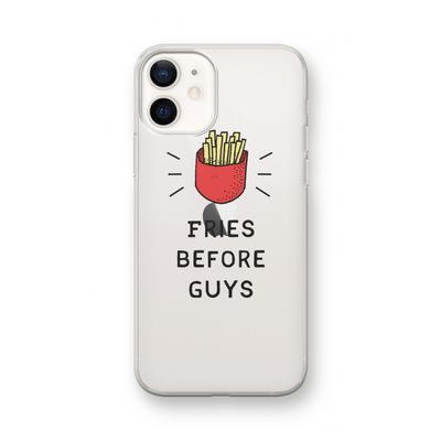 Fries before guys: iPhone 12 mini Transparant Hoesje