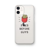 Fries before guys: iPhone 12 mini Transparant Hoesje