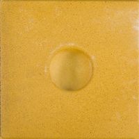 Knikkerpottegel geel 30x30x4 cm - Gardenlux