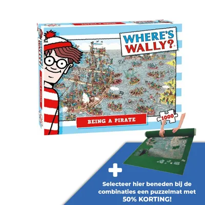 Puzzel wheres wally pirate 1000st