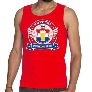 Rood Toppers drinking team tankop / mouwloos shirt heren