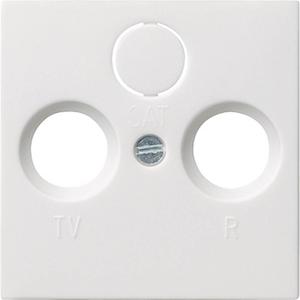 GIRA 086927 Televisie, radio Afdekking System 55, Standaard 55, E2, Event, Event Clear, Event Opaque, Esprit, ClassiX Zuiver wit, Mat