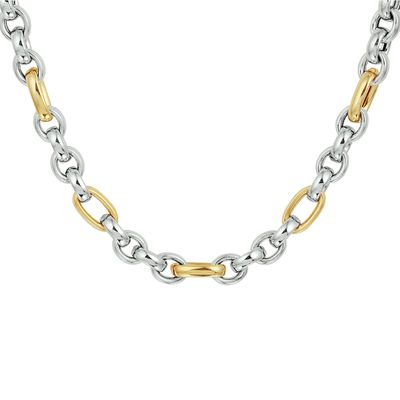 Ketting Goud-zilver Anker 6,5 mm 45 cm