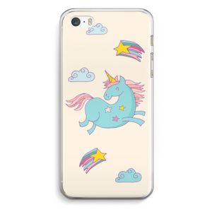 Vliegende eenhoorn: iPhone 5 / 5S / SE Transparant Hoesje