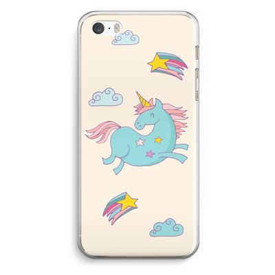 Vliegende eenhoorn: iPhone 5 / 5S / SE Transparant Hoesje