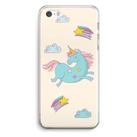 Vliegende eenhoorn: iPhone 5 / 5S / SE Transparant Hoesje
