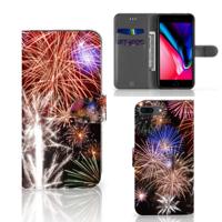 Apple iPhone 7 Plus | 8 Plus | Wallet Case | met Pasjes | Vuurwerk