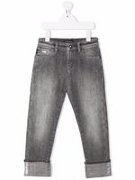 Emporio Armani Kids jean skinny à taille mi-haute - Gris