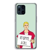 Gimme a call: Oppo Find X3 Transparant Hoesje