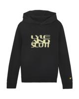 Lyle & Scott winter hoodie jongens - Jet zwart - Formation Blur Graphic Lyle & Scott winter hoodie jongens - Jet zwart - Formation Blur Graphic