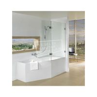 Riho Scandic S500 (111,5x150 cm) 8 mm Profielloos 2 delig Helder glas