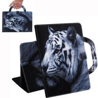 Witte tijger patroon horizontale Flip lederen case voor Amazon Kindle Paperwhite 1/2/3/4 (2018) met houder & Card slot & portemonnee