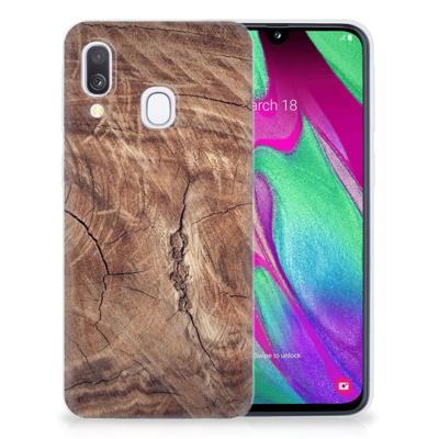 Samsung Galaxy A40 | Bumper Hoesje | Tree Trunk