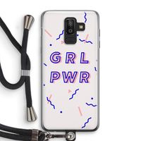 GRL PWR: Samsung Galaxy J8 (2018) Transparant Hoesje met koord