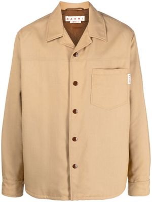 Marni surchemise en laine vierge - Tons neutres
